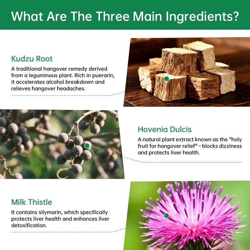 Custom Milk Thistle Tablet with Kudzu Root, Hovenia Dulcis Chinese Herb Extract Supplement