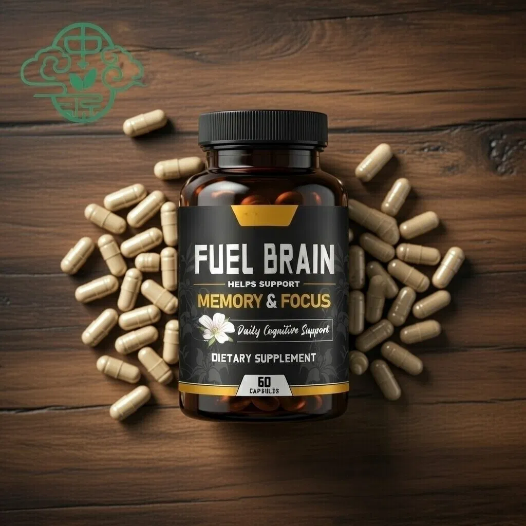 Fuel Brain Capsules Supports Memory Focus Daily Cognitive Dietary Supplement