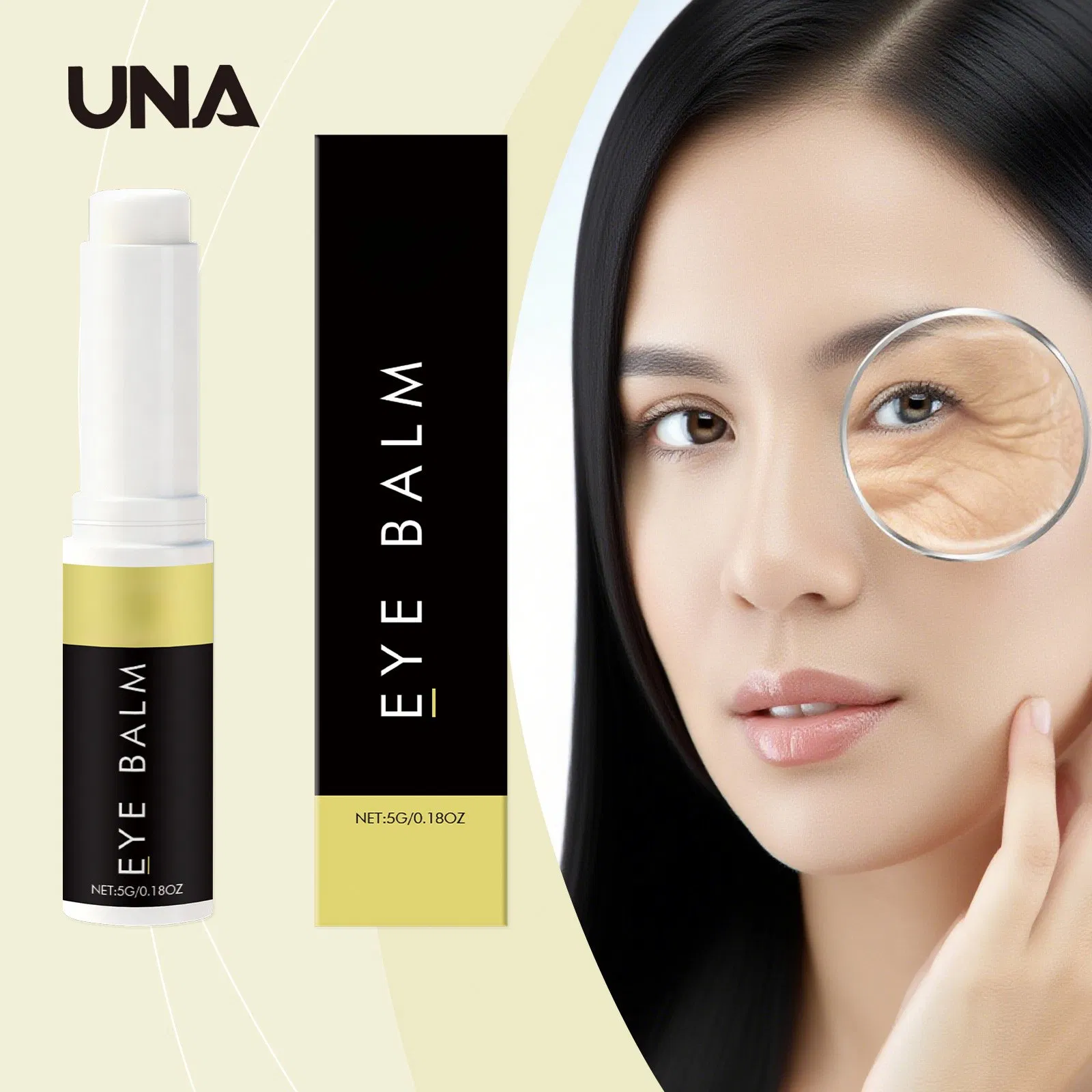Eye Cream Stick - Nourishes, Moisturizes and Hydrates Delicate Eye Area Skin, Daily Care Massage Eye Stick