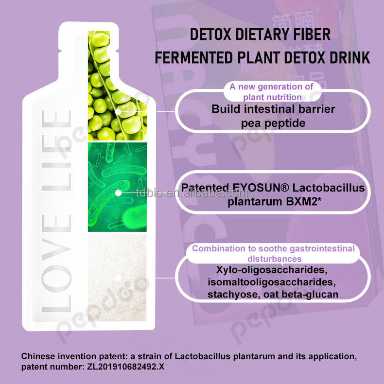 6omin Poop Detox Drink Fermentedprune Oilorange Liquid with Probiotics Weight Management Supplement for Diet