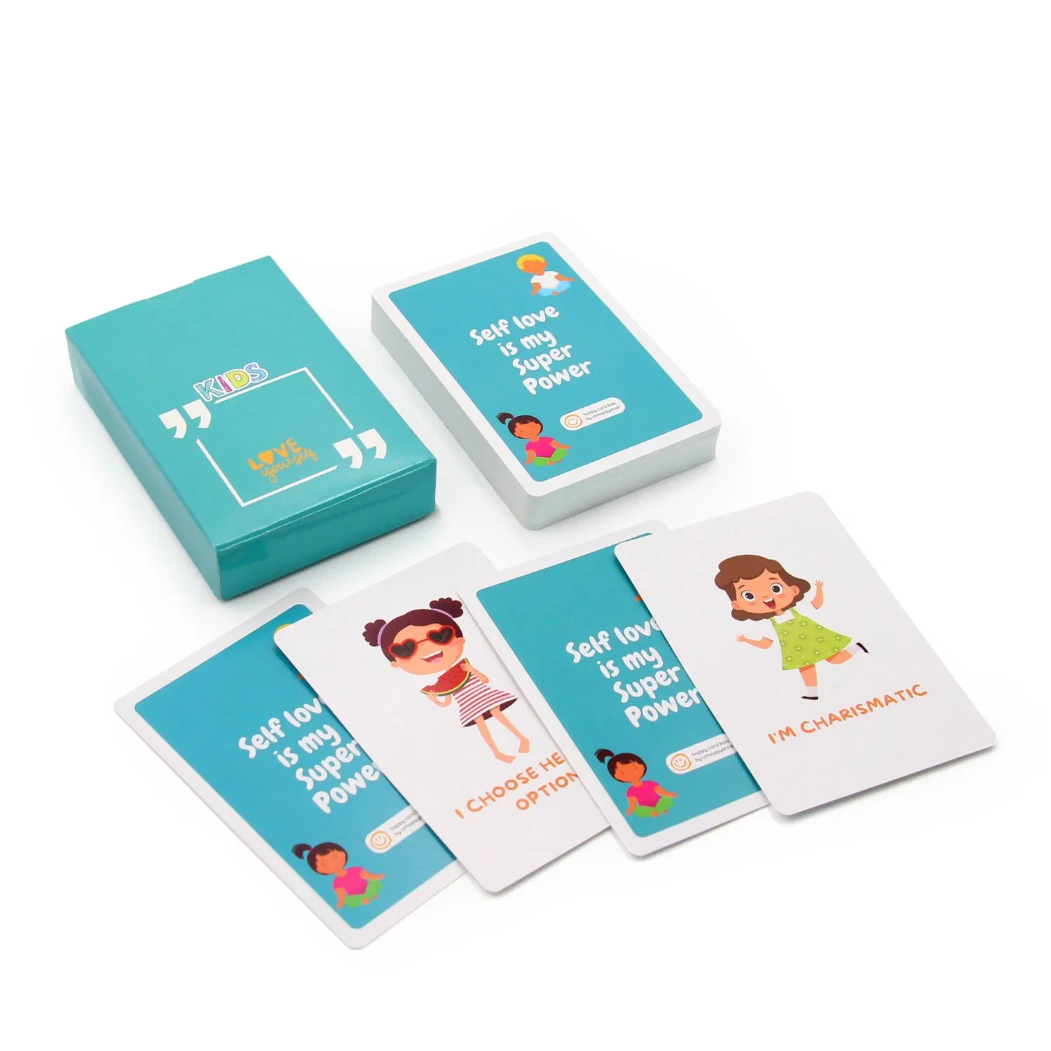 Customizable Mindful Mental Health Mindfulness Wellness Motivational Playing Card Deck Personalized Paper Affirmation Card Deck