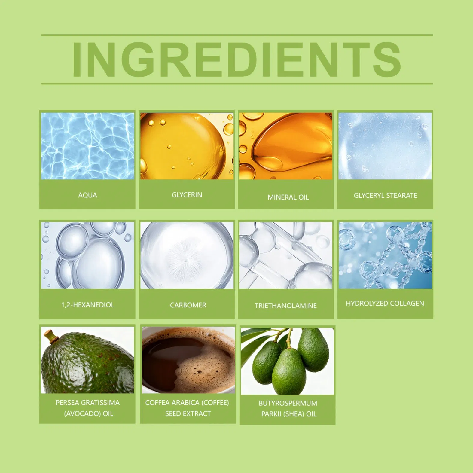 Avocado Eye Cream - Gently Cares for and Moisturizes Eye Skin, Smooth, Plumping and Hydrating Eye Care