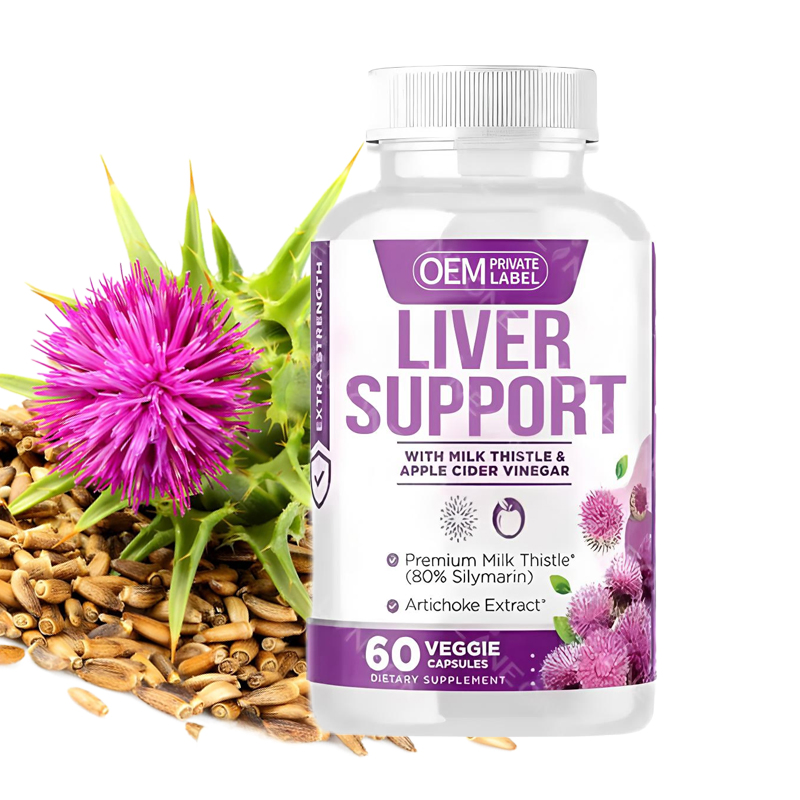 OEM/ODM Private Label 28-in-1 Liver Cleanse Detox &amp; Repair Formula Herbal Live Capsules Liver Support Supplement Products