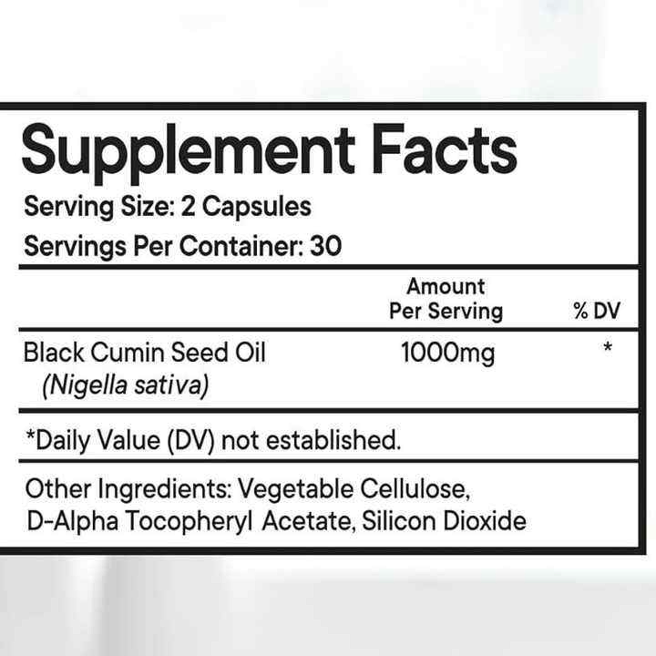 Blochealth Black Seed Oil Capsules with Turmeric Curcumin Supplement-Immune &amp; Digestive Health Support-60 Count