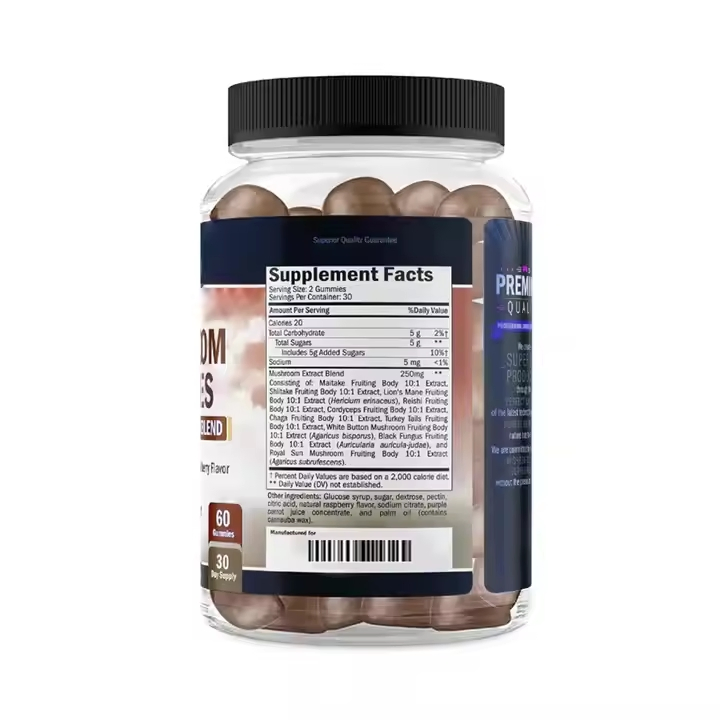Private Label Immune Support Gummies for Adults Boosting Cognitive Function and Stress Relief