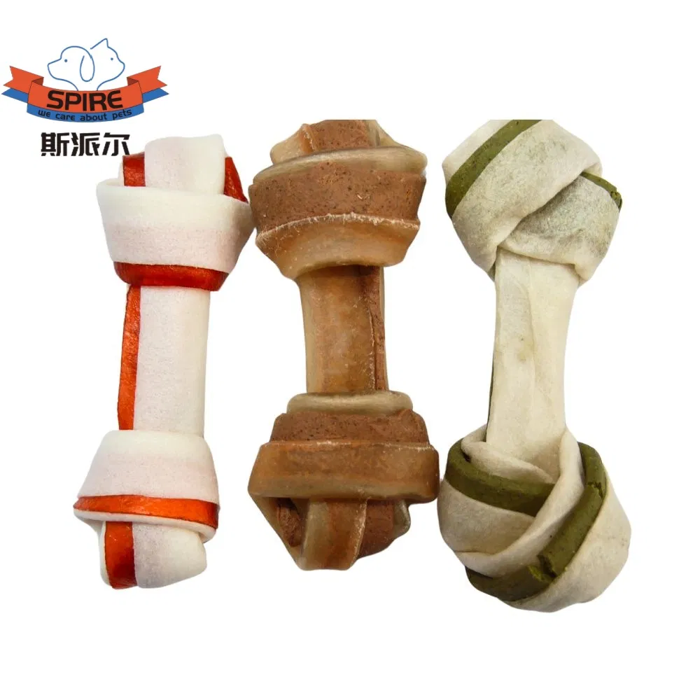 Pet Food Factory Private Label Rawhide Knot Bone Dog Dental Chews Dogs Teeth Cleaning Bones