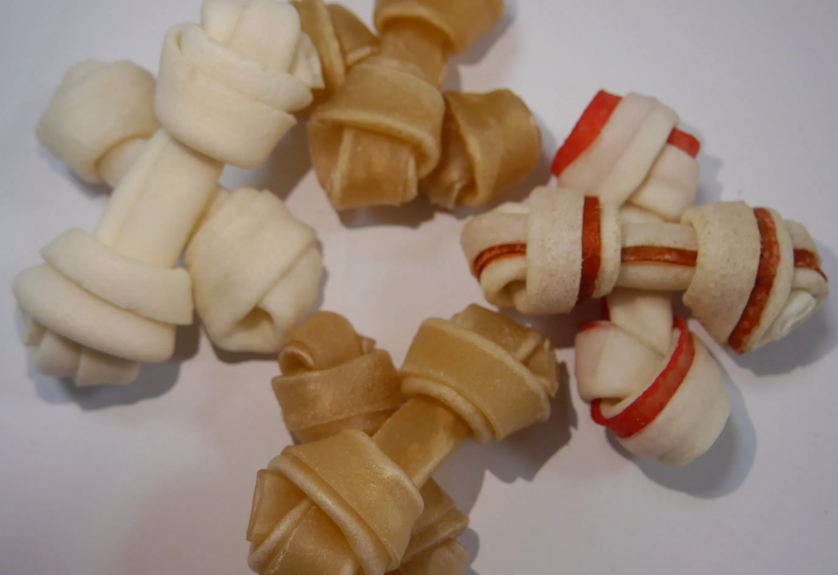 Pet Snack Product Manufacturer OEM Private Label Rawhide Knot Bone for Dog Food