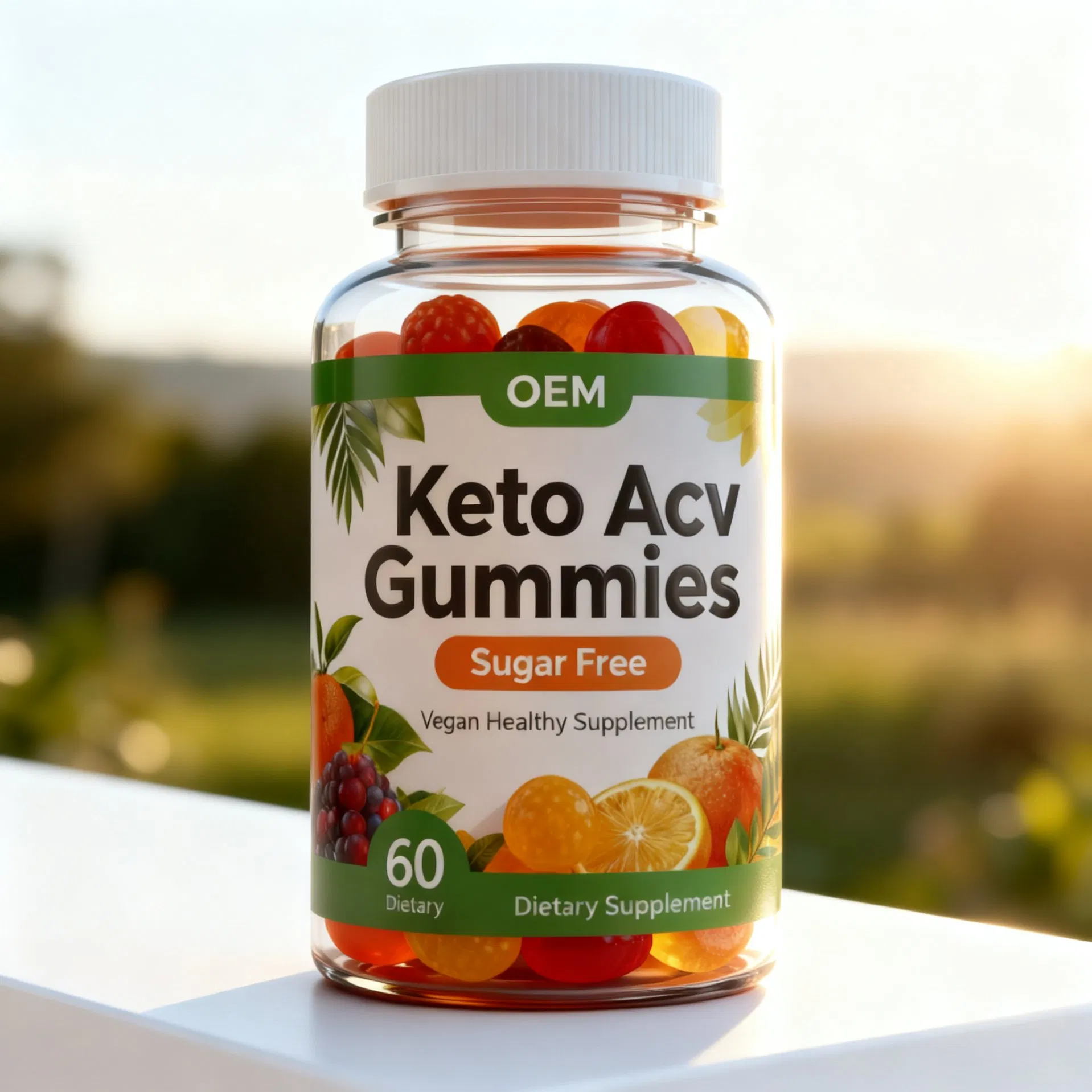 Sugar Free Keto Apple Cider Vinegar Gummies Vegan Acv Weight Management Supplement OEM ODM Factory