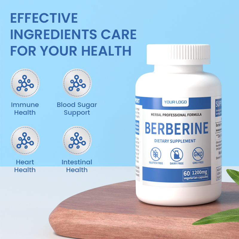 Premium Supplement for Blood Sugar Control &Colon Sensitivity 1200mg Berberine HCl Capsules Gut Flora &amp; Weight Management 30 Day Supply Berberine