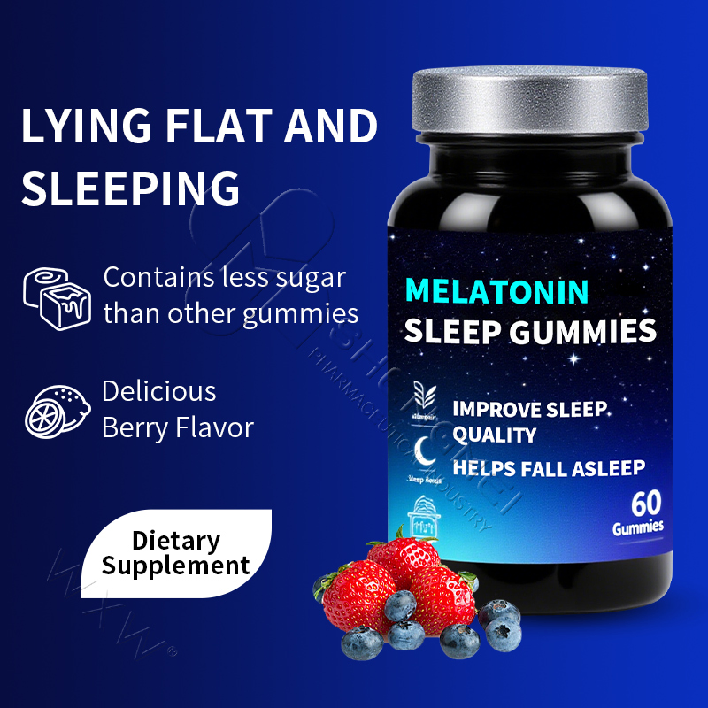 OEM Ashwagandha Melatonin Gummies Sleep Aids Supplements for Fast Sleeping