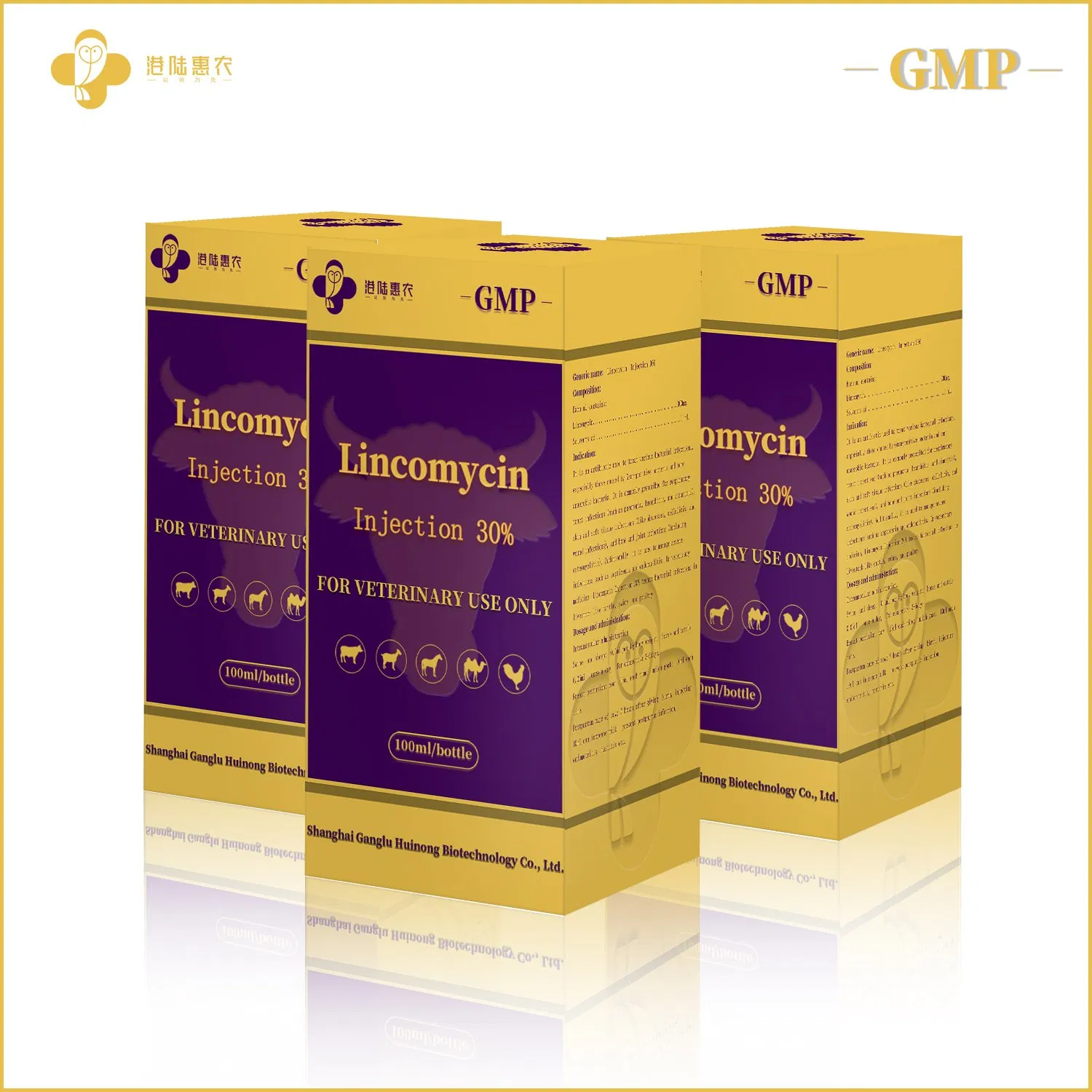 Wholesale Chinese Factory Veterinary Pharmaceutical Lincomycin Injection 10% 20% 30% Raw Material Chemical Antibacterial Medicine for Cattle Sheep Poultry