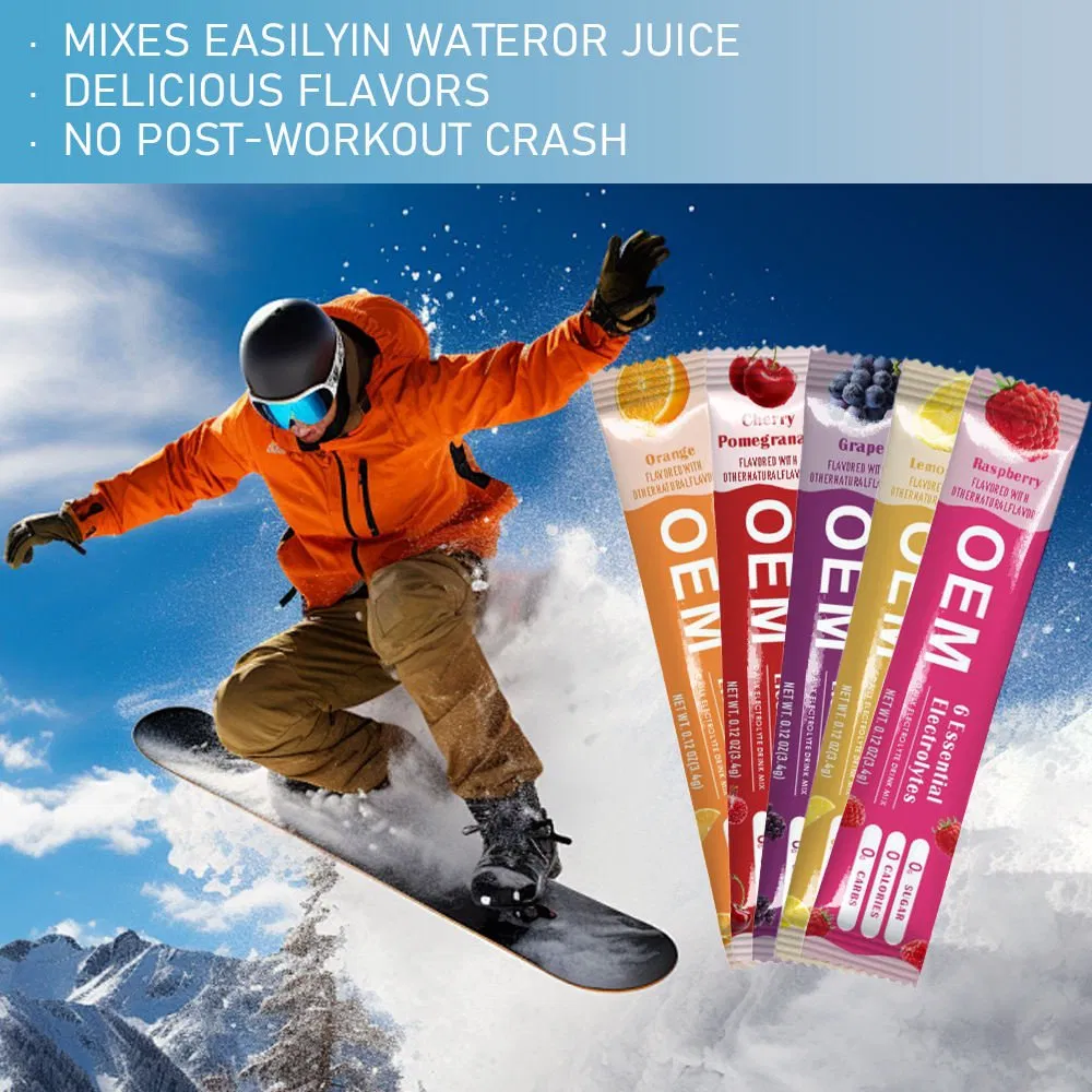 OEM Dietary Fibre Complex Vitamin Sugar-Free Electrolyte Drink Powder Hydrate Supplements