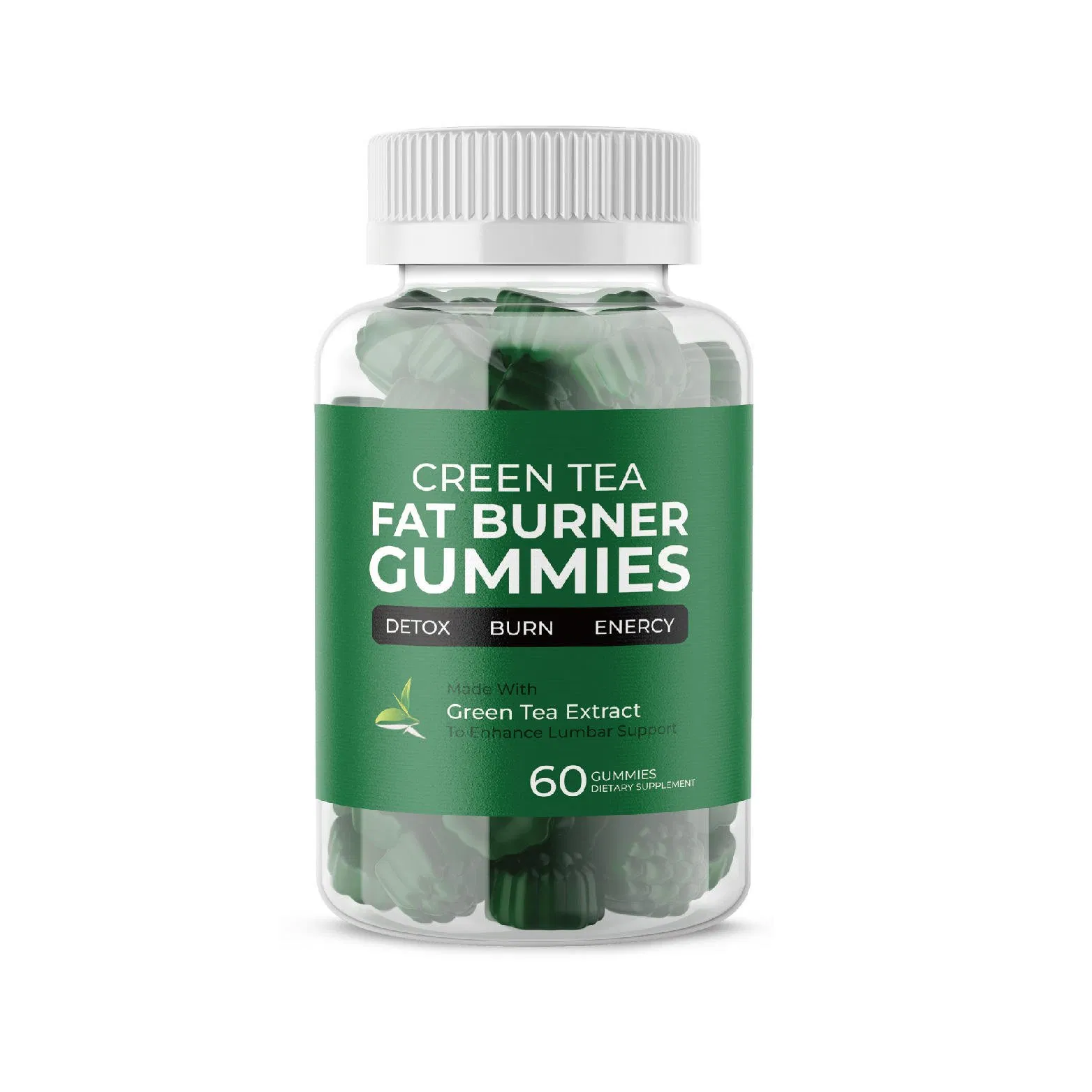 OEM Natural Green Tea Gummies Candy for Beauty Slimming and Weight Management Supplements