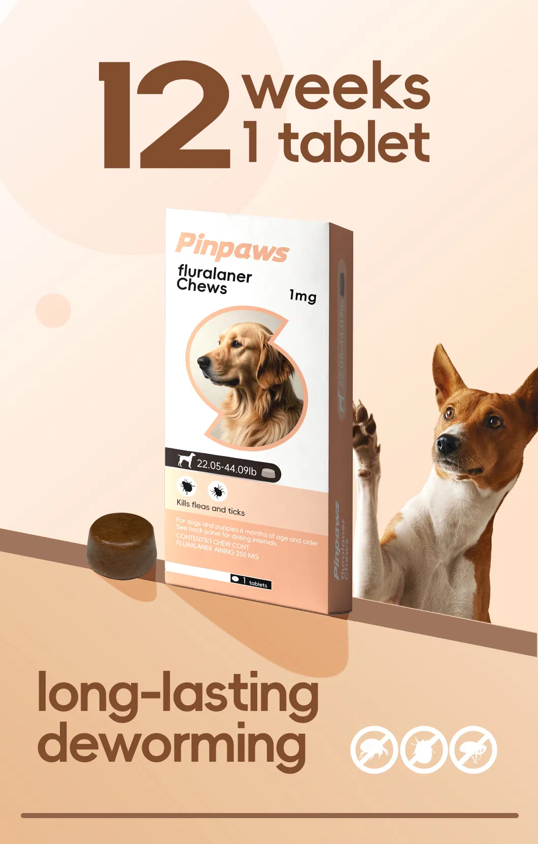 Fluralaner Chewable Tablets 1