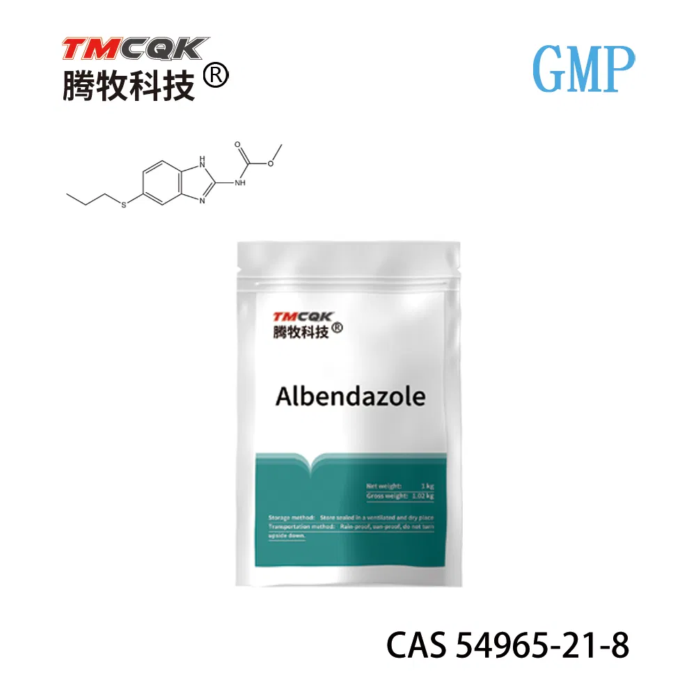 High Quality Veterinary Medicine Anthelmintic API Albendazole Raw Material Powder CAS 54965-21-8, Antiparasitic for Pigs, Cattle, Sheep and Poultry