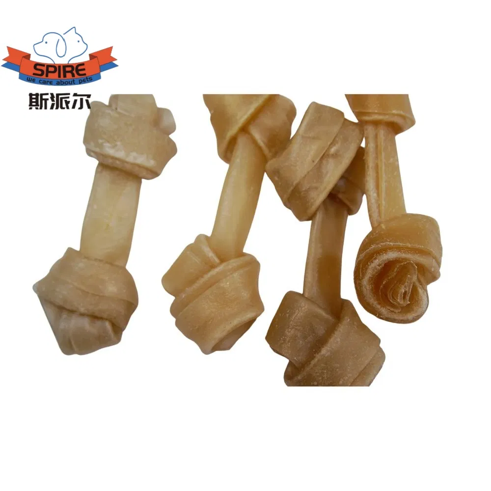 Pet Product Factory Natural Health Chew Beef Leather Knotted Bone Pet Treats
