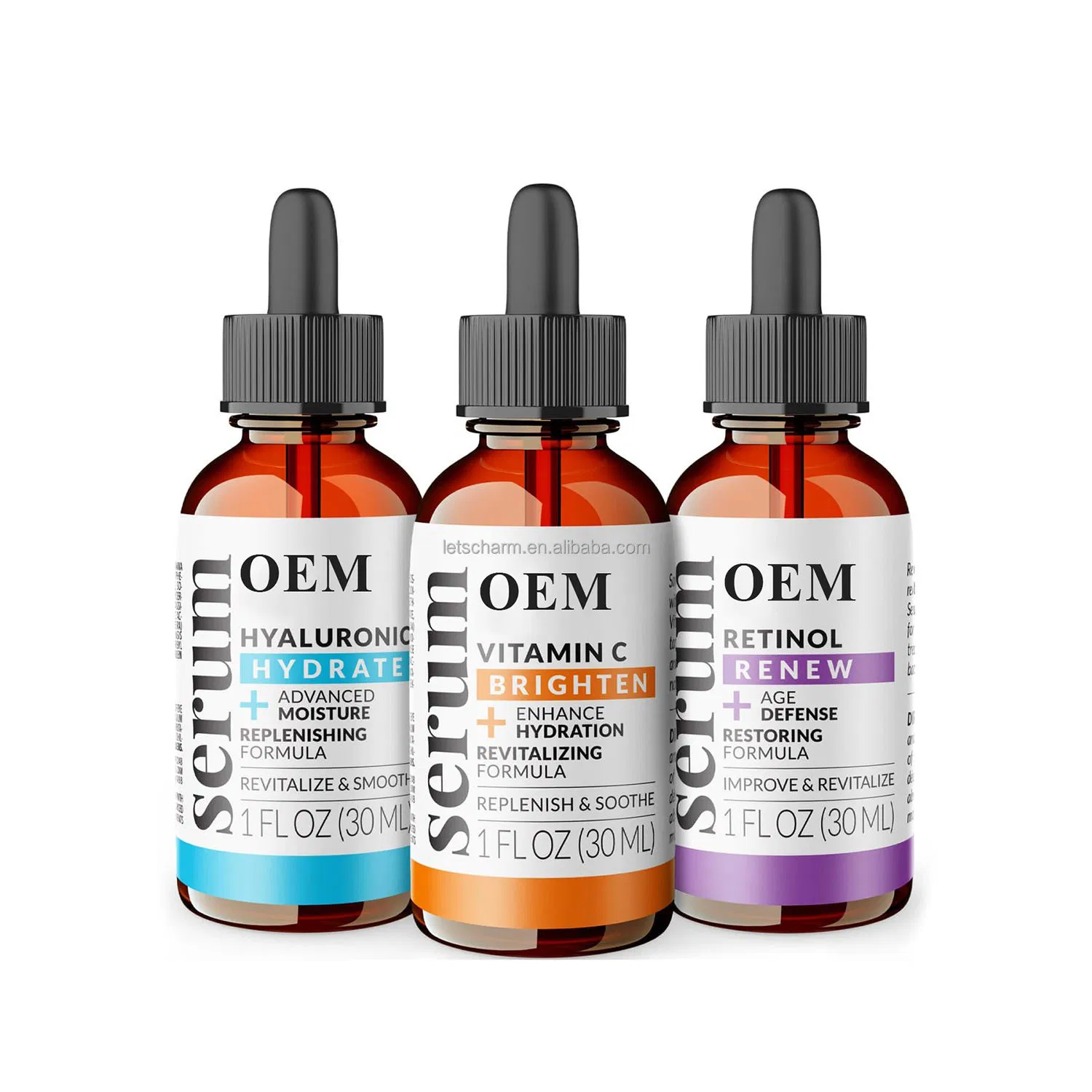 Ls129 OEM/ODM Private Label Natural Retinol Vitamin C Serum - Anti-Aging Brightening Treatment