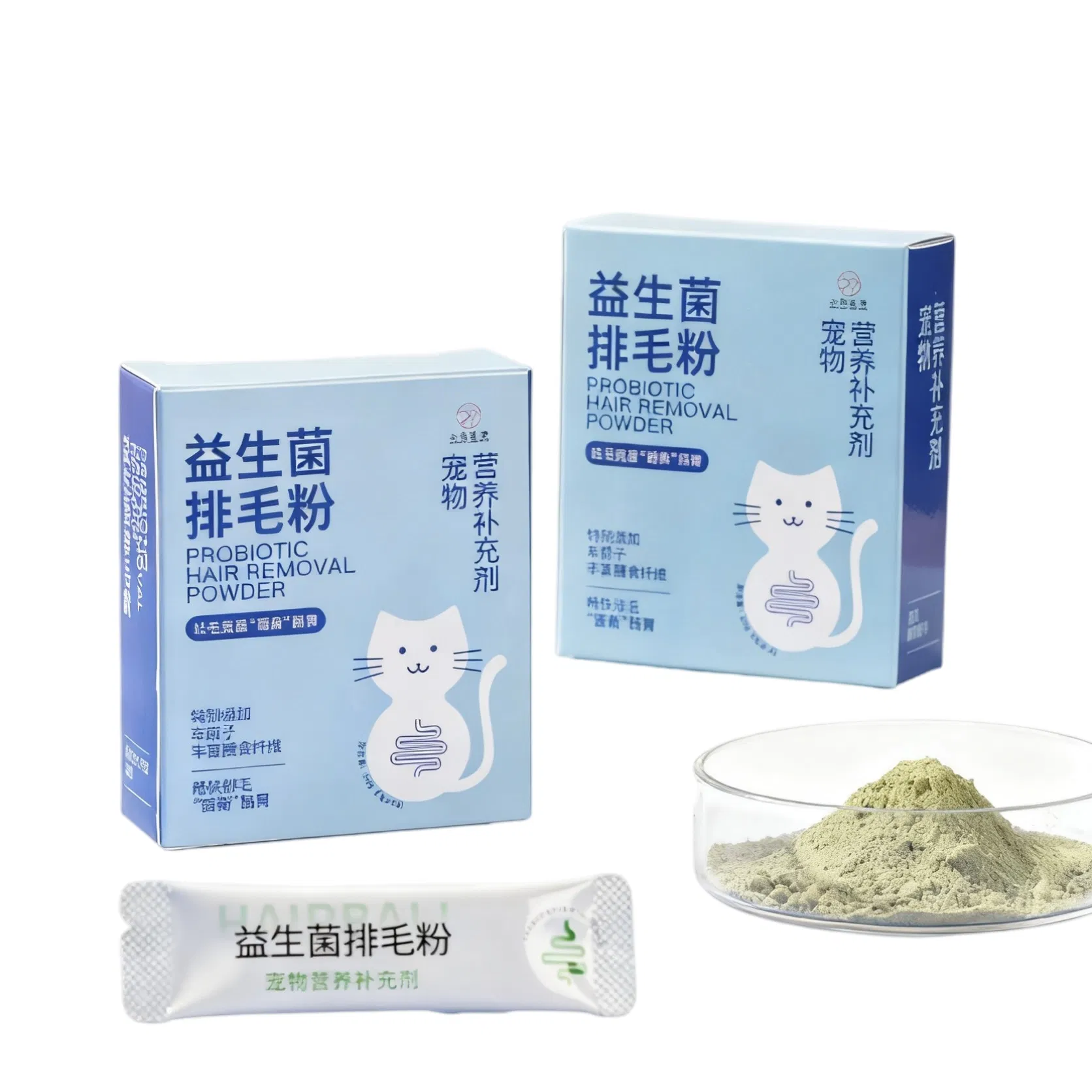 Premium Cat Hairball Prevention and Digestive Health Powder