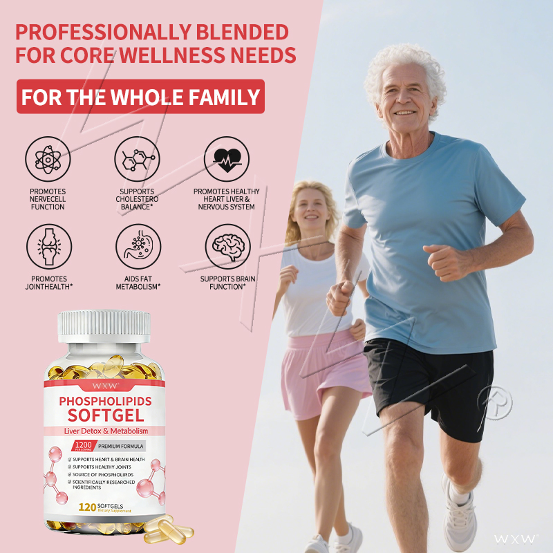 Brain Booster Phospholipid Softgels for Mental Clarity and Wellness