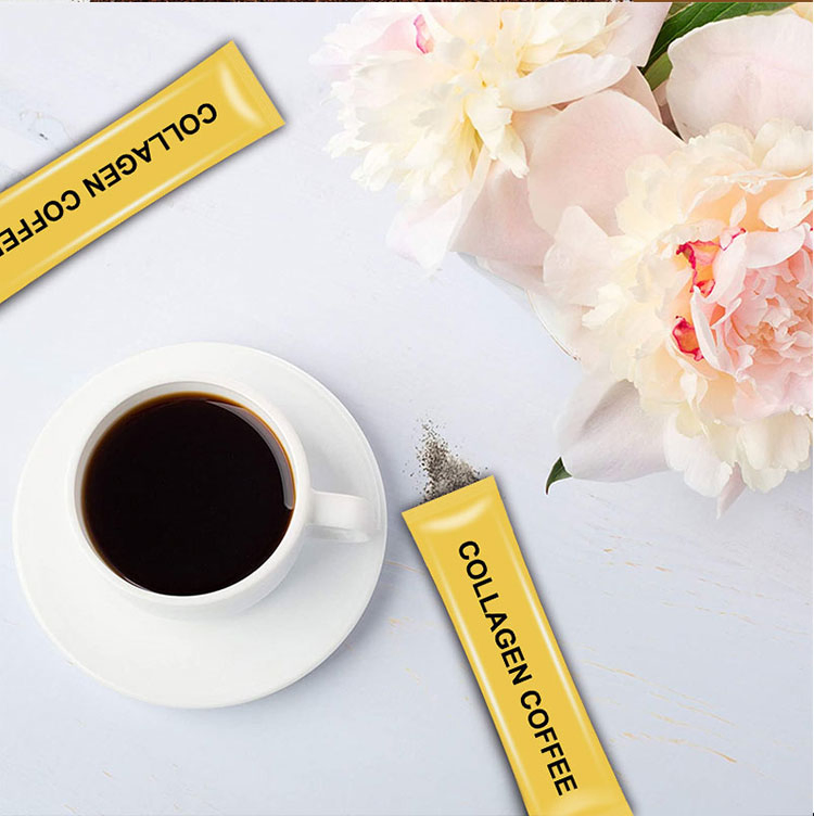 OEM/ODM Natural Wellness Supplements Skin Whitening Anti-Aging Collagen Coffee