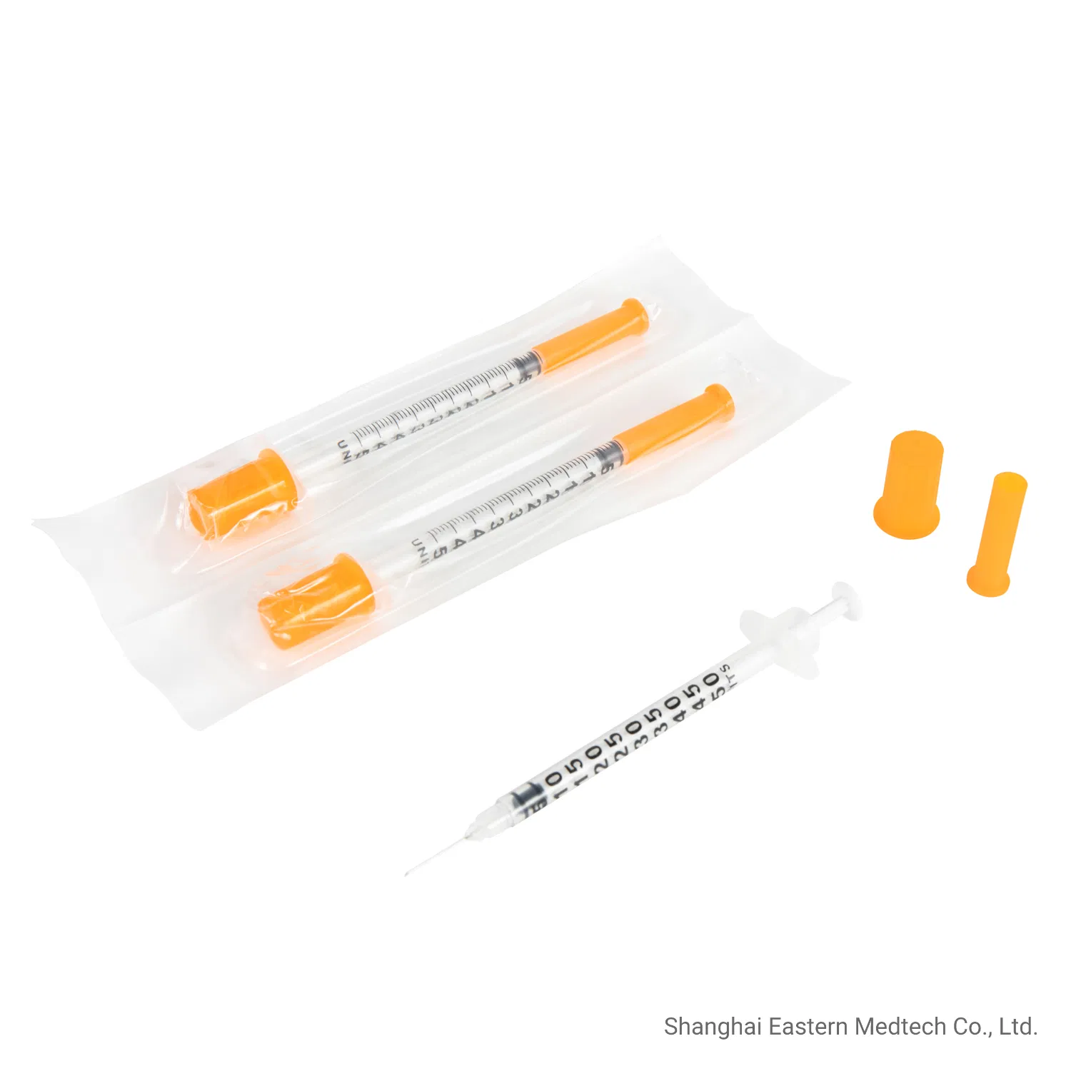 Medical Products Safety Professional High Quality with Fixed Needle 1ml Insulin Syringe