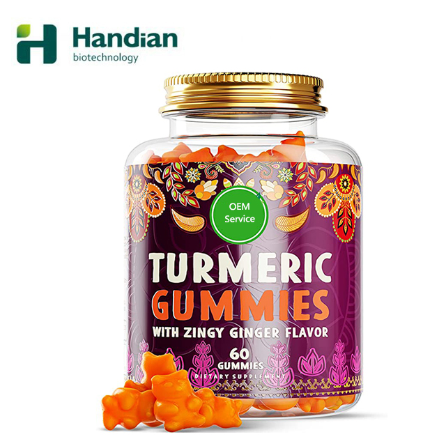 Pain Inflammation Relief Ginger Joint &amp; Weight Health Vitamin Turmeric Curcumin with Ginger Gummies