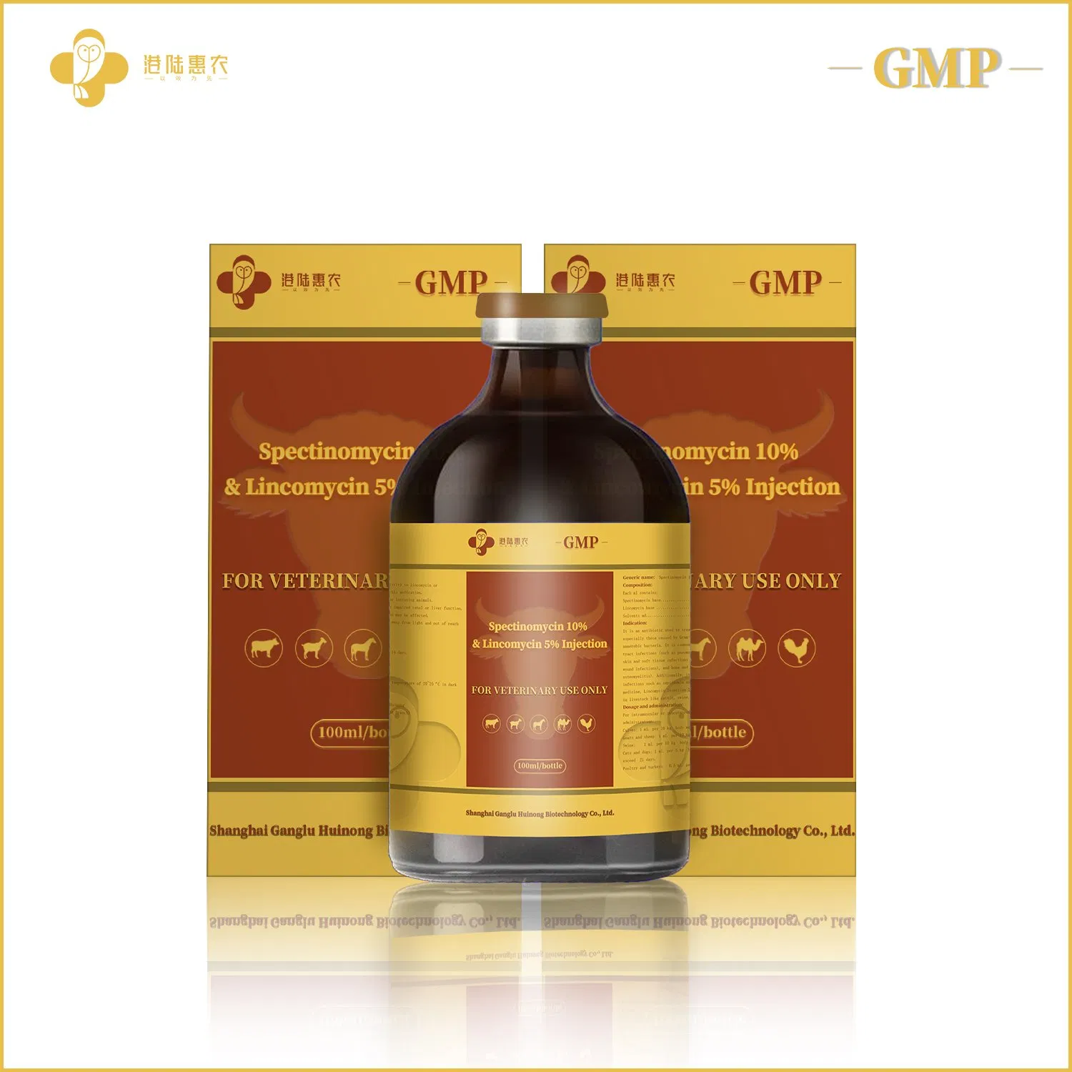 Wholesale Chinese Factory Veterinary Pharmaceutical Lincomycin Injection 10% 20% 30% Raw Material Chemical Antibacterial Medicine for Cattle Sheep Poultry