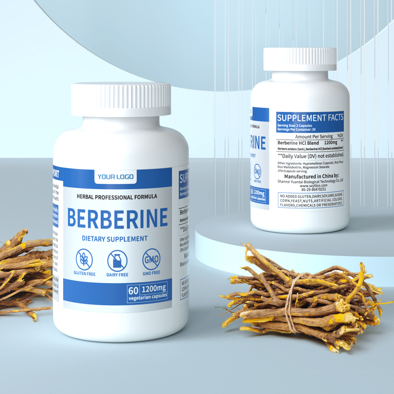 Premium Supplement for Blood Sugar Control &Colon Sensitivity 1200mg Berberine HCl Capsules Gut Flora &amp; Weight Management 30 Day Supply Berberine