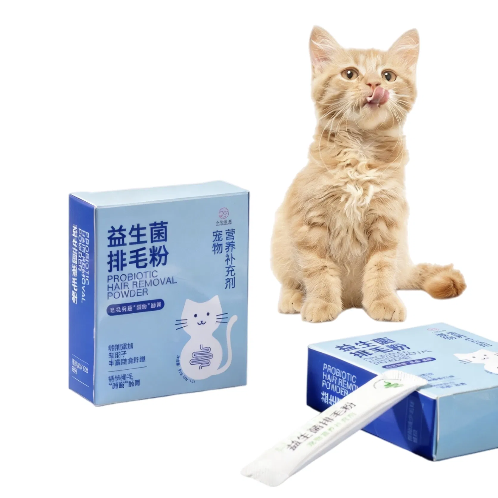 Premium Cat Hairball Prevention and Digestive Health Powder