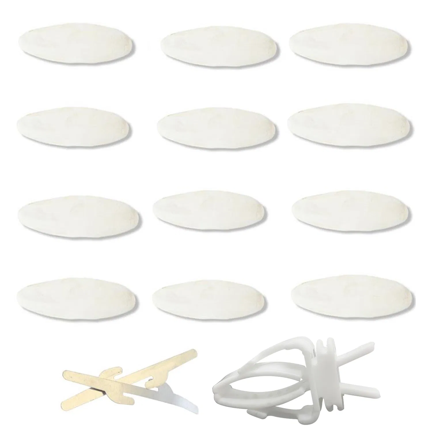 12 PCS Cuttlefish Bone for Bird, Bulk Animals Dried Feed Food, Parrot Natural White Cuttlefish Bone