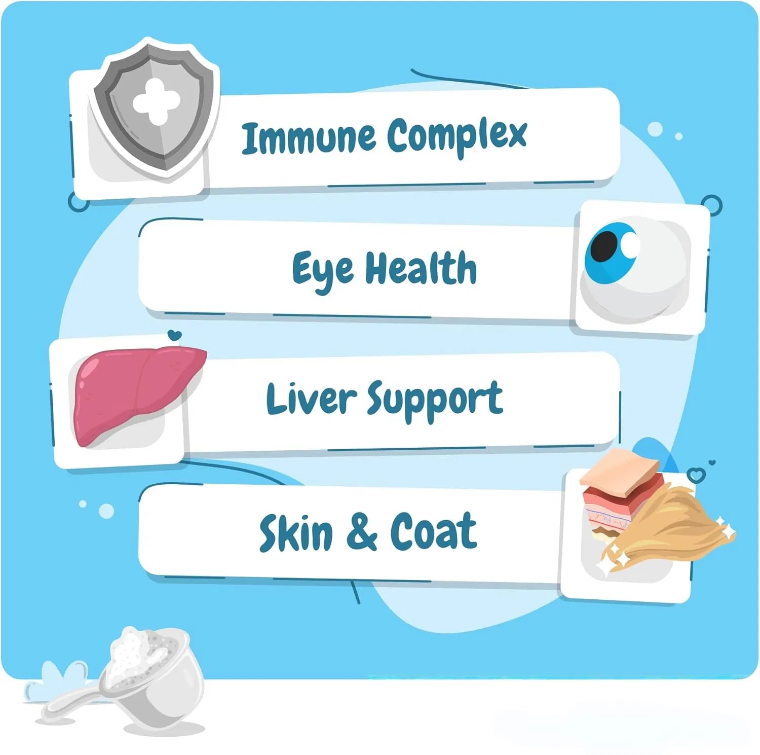 OEM Multivitamin Powder Supports Eyes &amp; Liver Health Immune Supplement for Dogs &amp; Cats