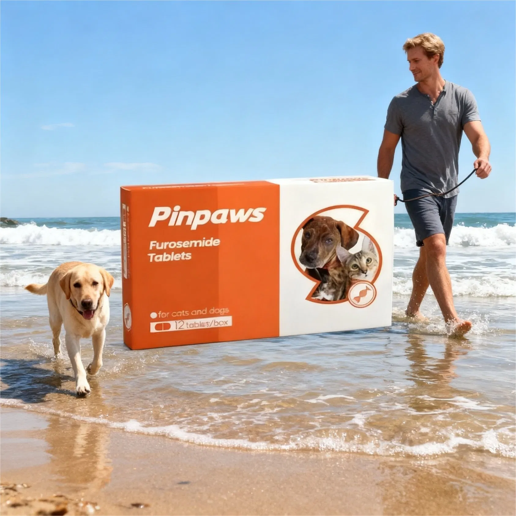 Veterinary Medicine Furosemide Tablets for Dogs and Cats Fluid Retention Treatment