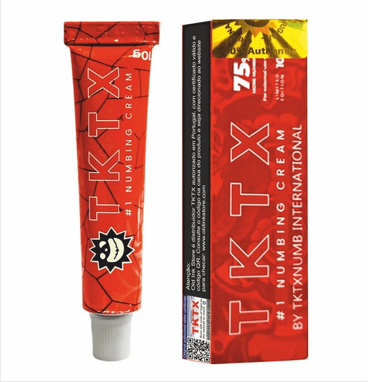 Pain Relief New Tktx Red Numbing Anesthetic Numbing Ointment 99% 75% 55% 40% for Permanent Makeup Eyebrow Tattooing Eyelash Tattoo Kit Tattoo Supply