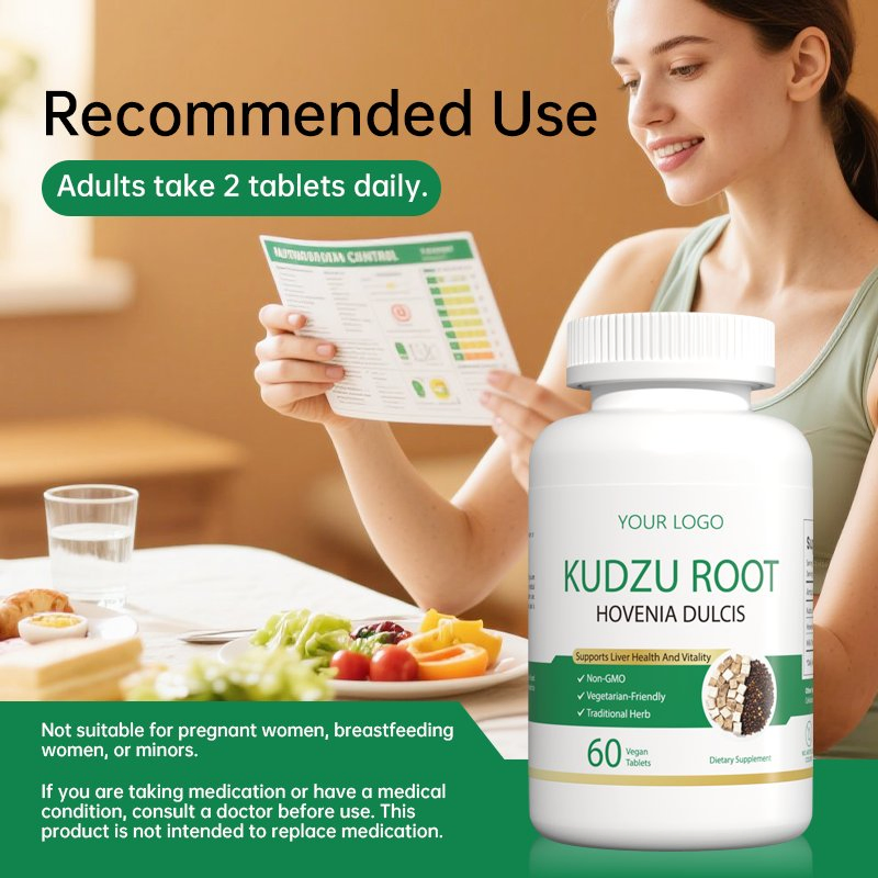 Custom Milk Thistle Tablet with Kudzu Root, Hovenia Dulcis Chinese Herb Extract Supplement