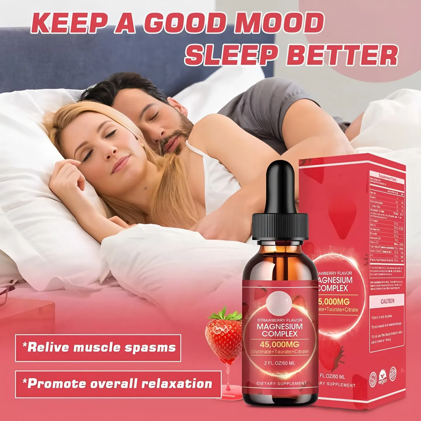 OEM ODM Private Label Magnesium Complex Supplement Sleep Aid Magnesium Glycinate Liquid