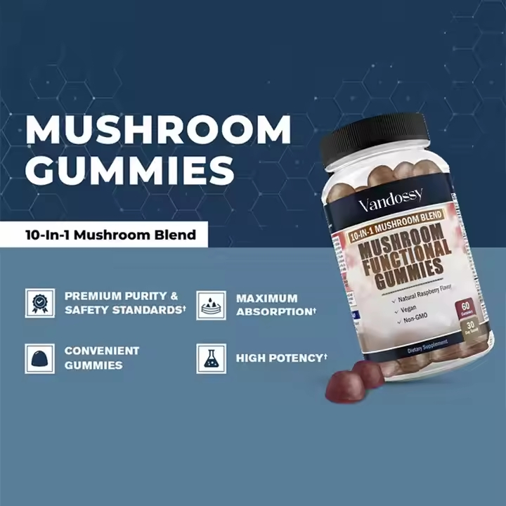 Private Label Immune Support Gummies for Adults Boosting Cognitive Function and Stress Relief