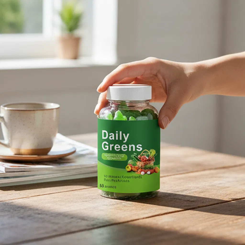 Private Label Adults Supplement Natura Weight Loss for Support Immune Food Green Super Greens and Reds Superfood Gummies