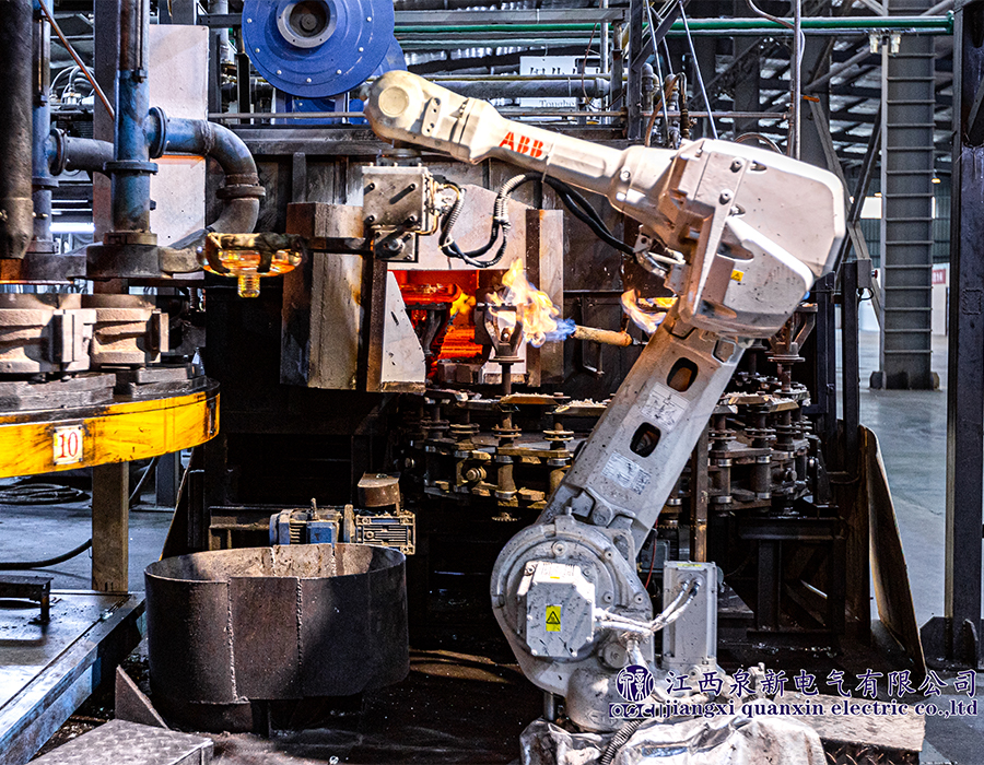 Forming press assembly line QOCI Electric insulator manufacturing