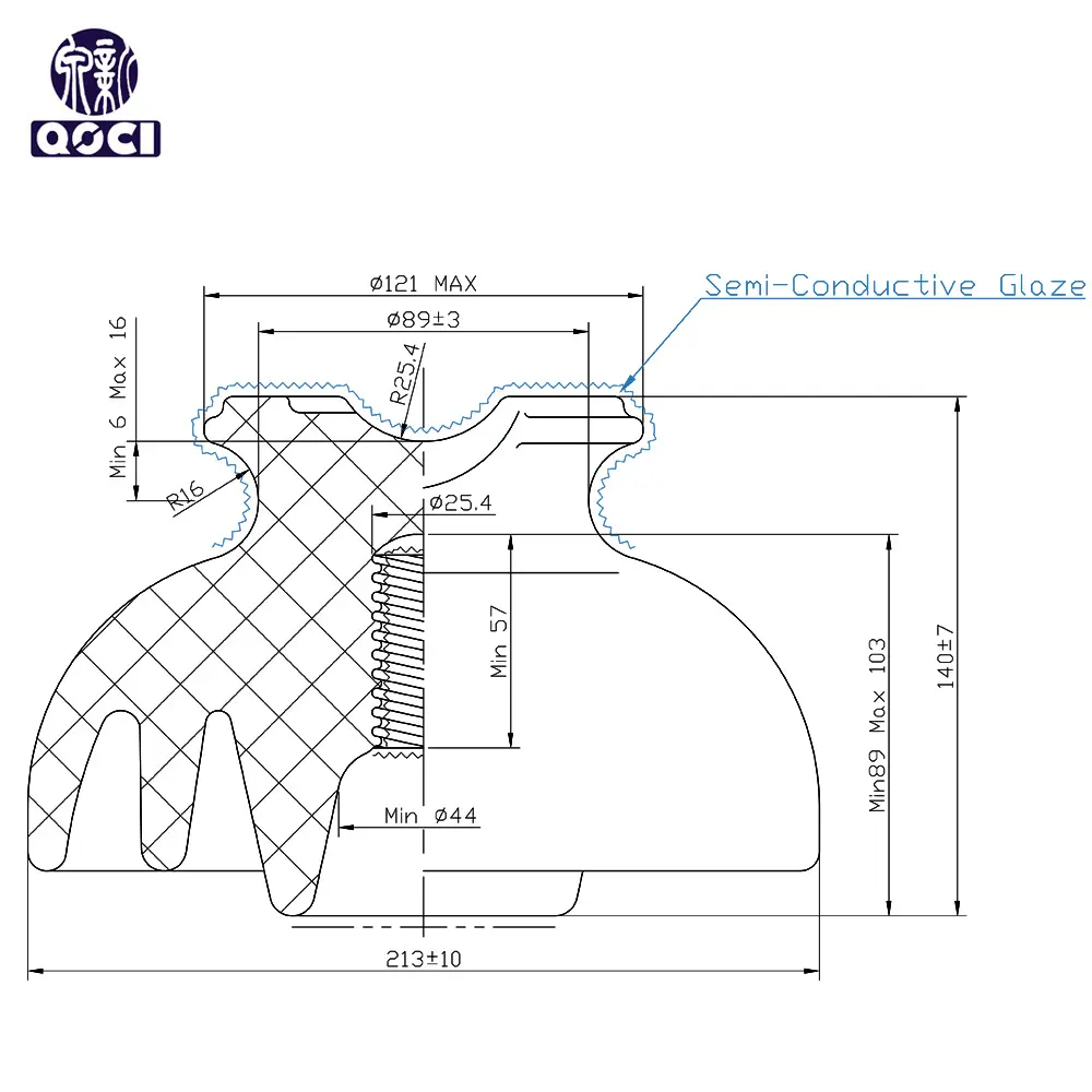 High-Quality ANSI 55-6  Pin Type Porcelain Insulator Manufacturers, Factories