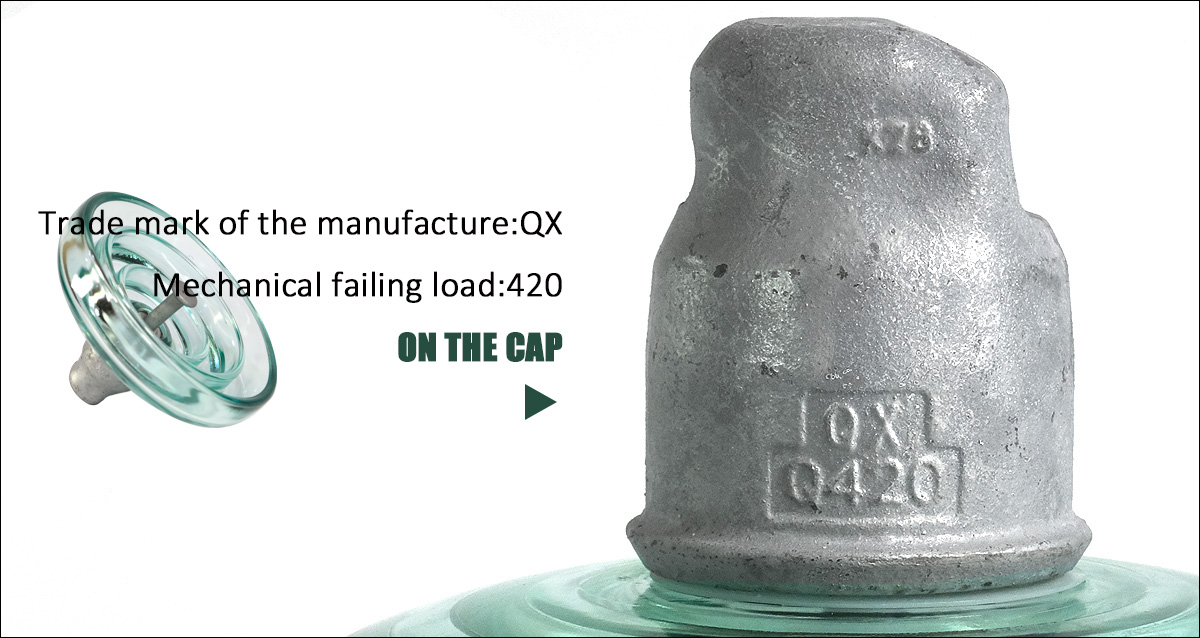U420BP Suspension Glass Insulator