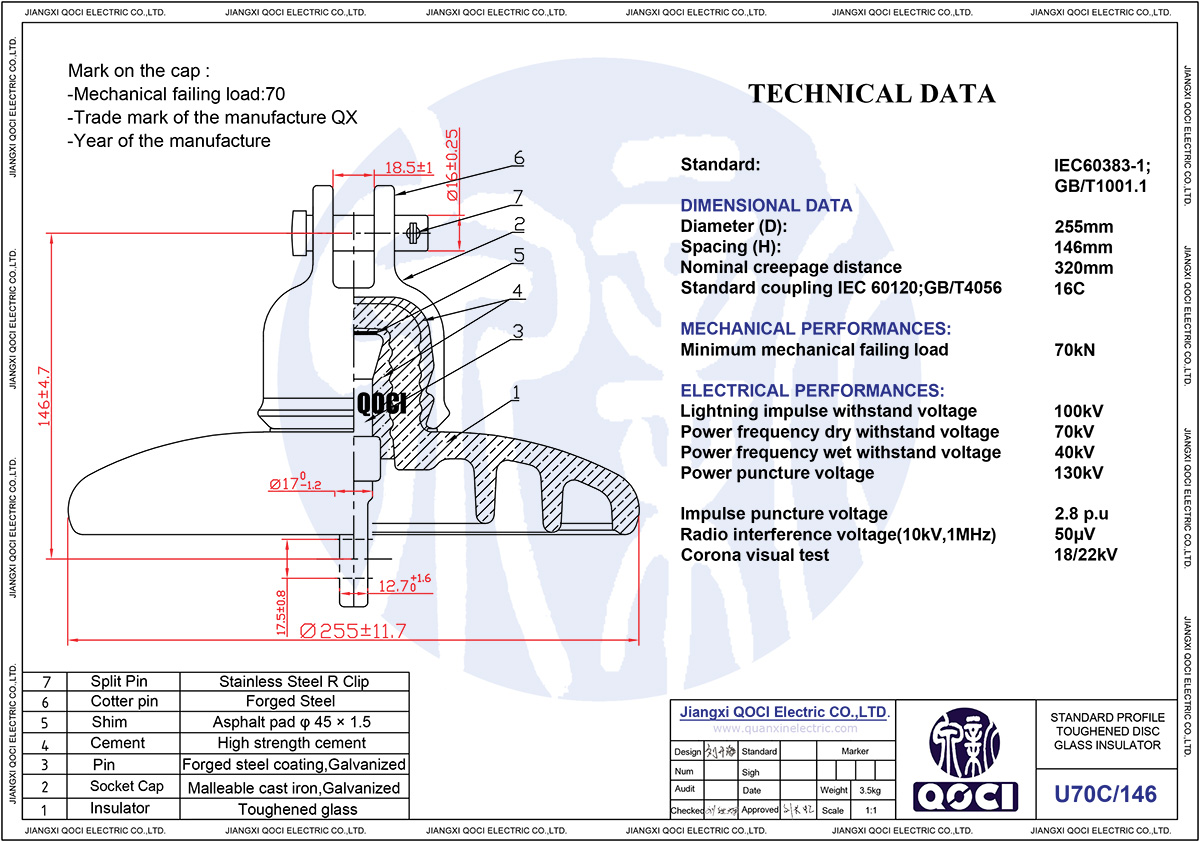 Technical Drawing U70C