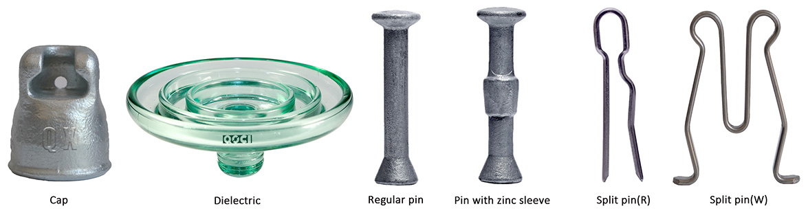 Suspension Glass Insulator Components
