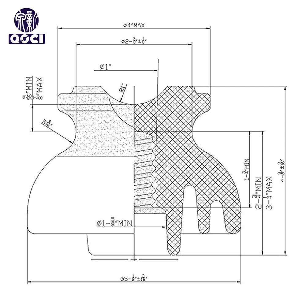 China ANSI 55-4  Porcelain Pin Type Insulator Manufacturers, Suppliers