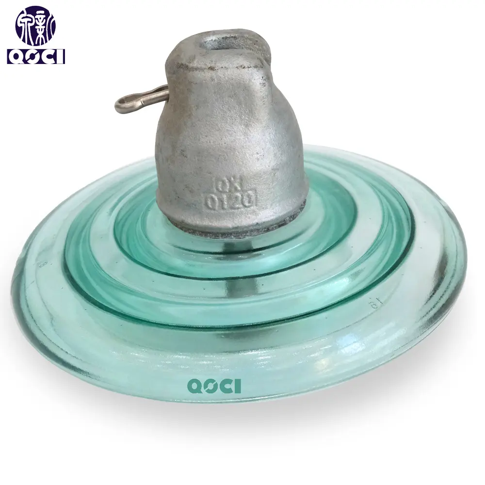 China 120kN U120BL High Voltage Cap and Pin Type Toughened Disc Suspension Glass Electric Insulator Supplier, Factories