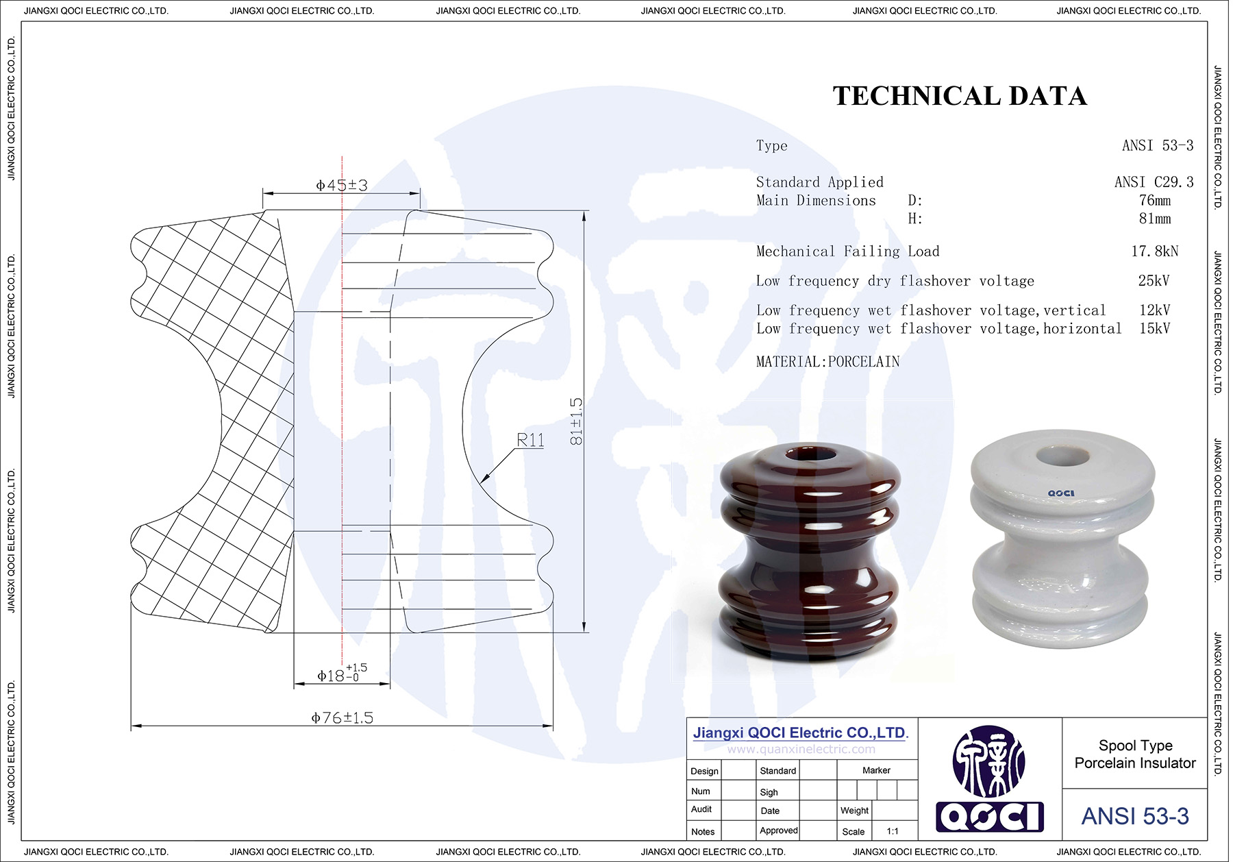 ANSI 52-3 Technical Drawing