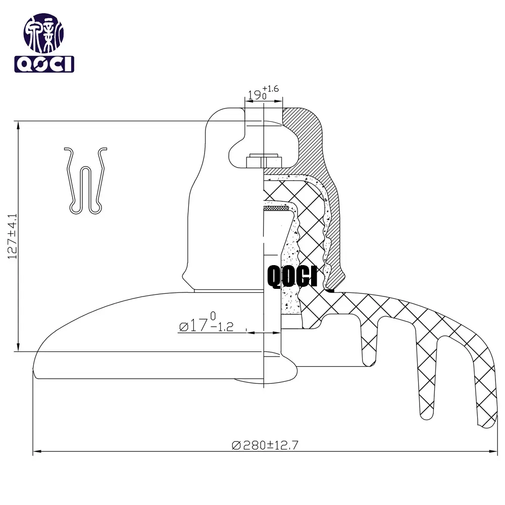 China U70BSP (127/280/450) Anti-pollution Glass Insulator Supplier, Factory