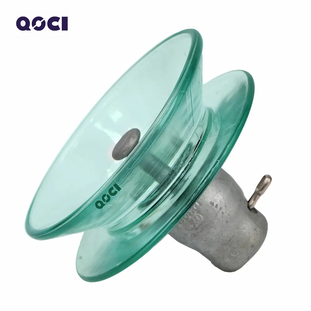 China U300BD High Voltage Cap and Pin Type Anti-Fog Glass Isolator Toughened Double Shed Glass Electric Insulator Manufacturer, Suppliers