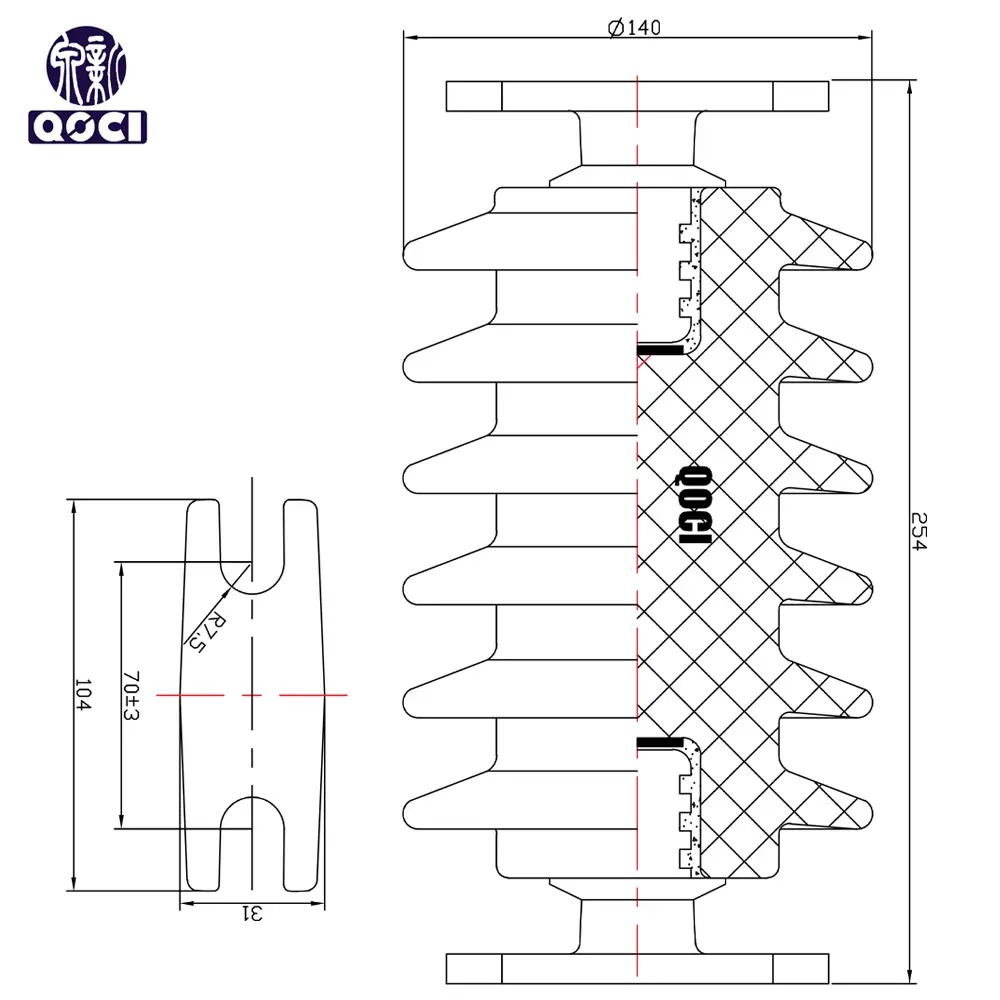 Wholesale P-70 (6 sheds)post insulator Manufacturers, Supplier