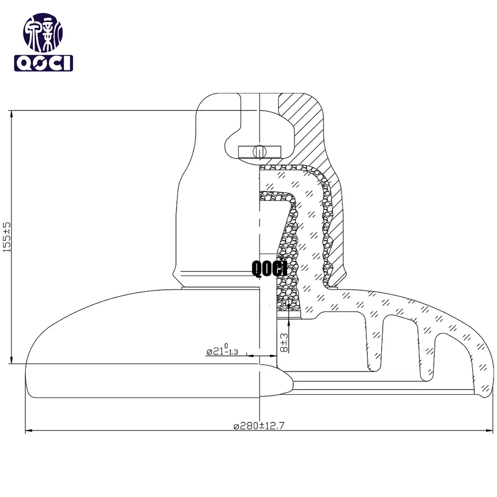 High-Quality U160BM (155/280/400) Glass Insulator Manufacturer, Supplier