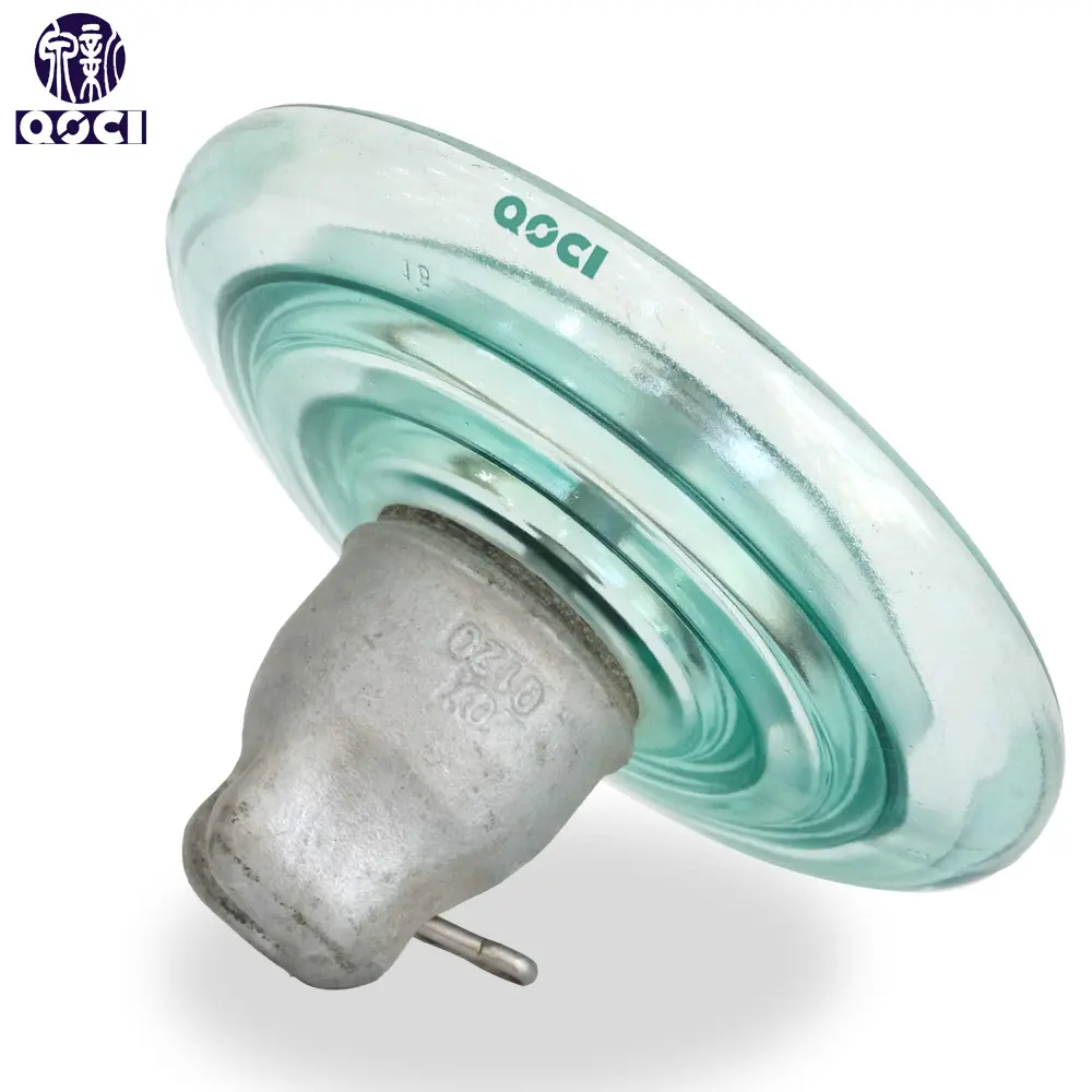 China 120kN U120BL High Voltage Cap and Pin Type Toughened Disc Suspension Glass Electric Insulator Supplier, Factories